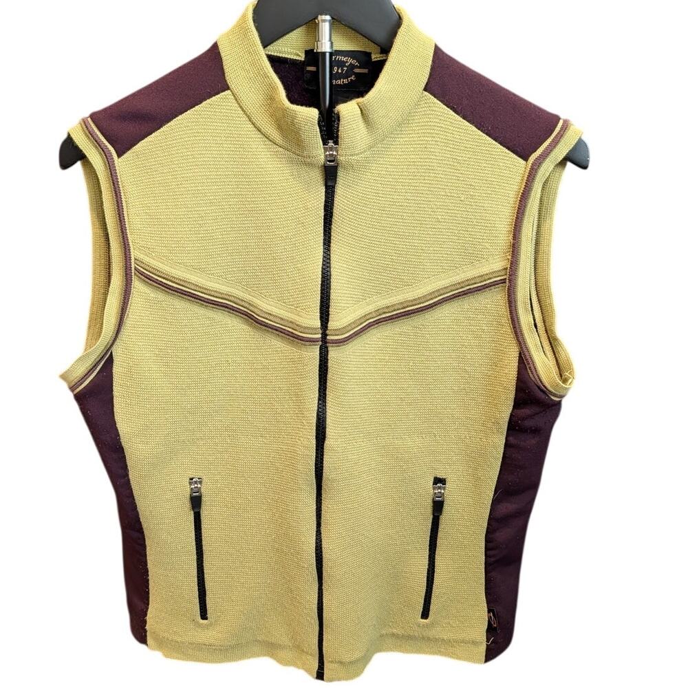 Obermeyer 1947 Signature Wool Blend Ski Vest Womens Y2K Full Zip Après